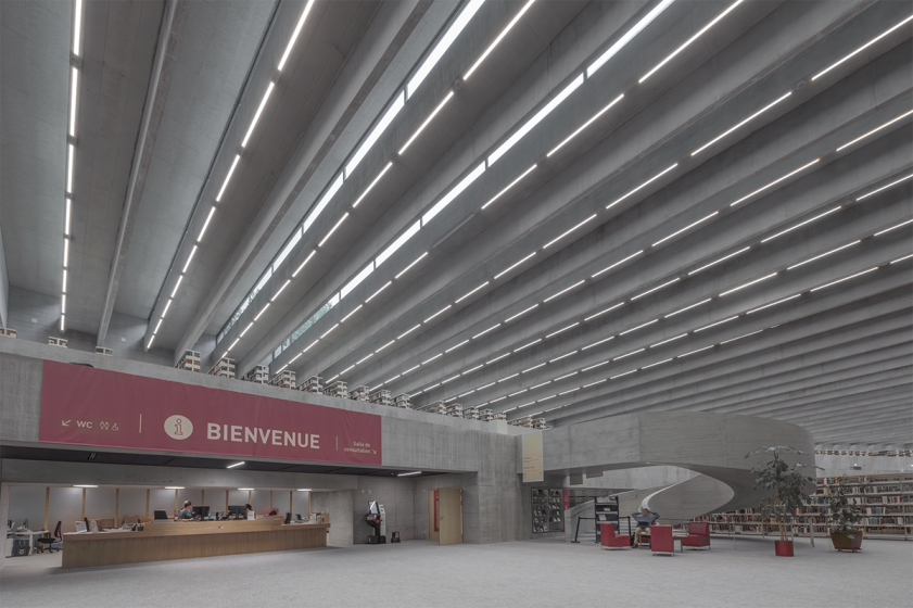 Environnement lumineux performant, confortable et durable à la BCU de Lausanne