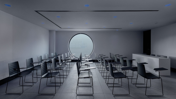 Lighting a meeting room with recessed light