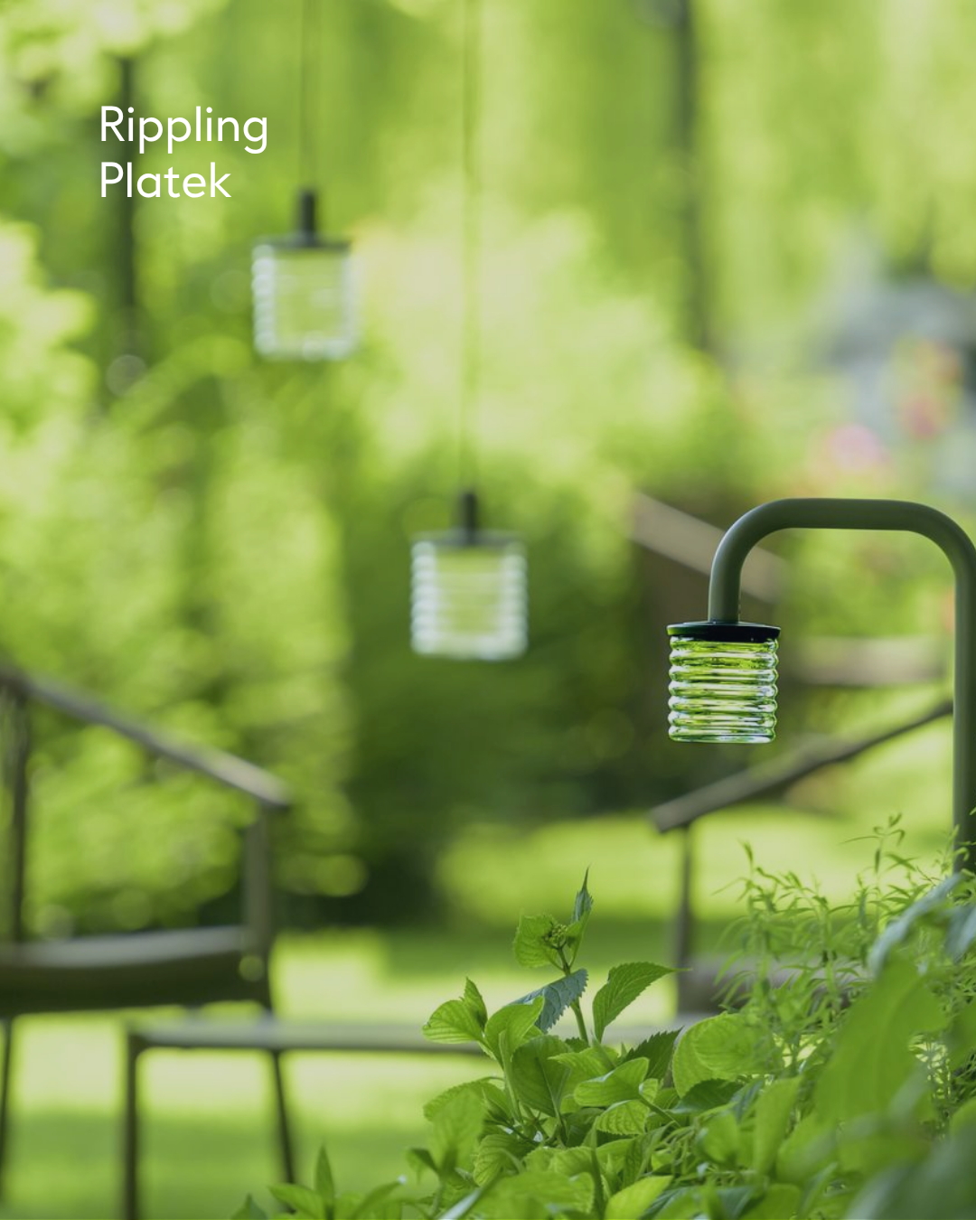 Lumière extérieur dans un jardin