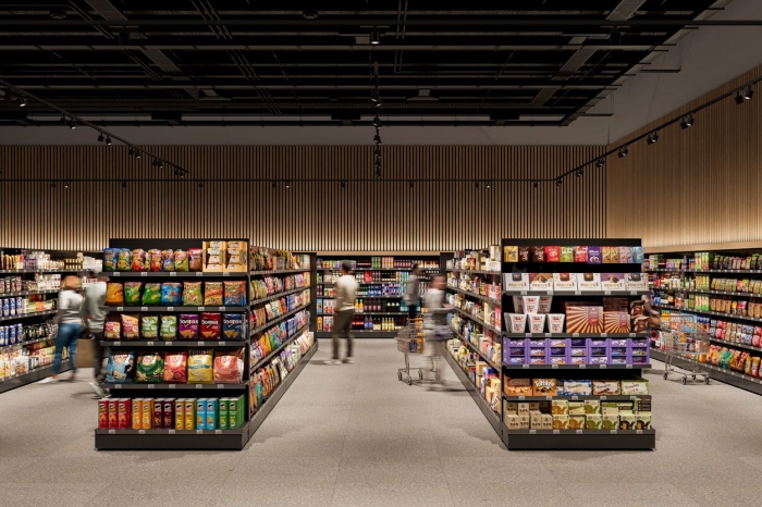 Rulo T dans un supermarché